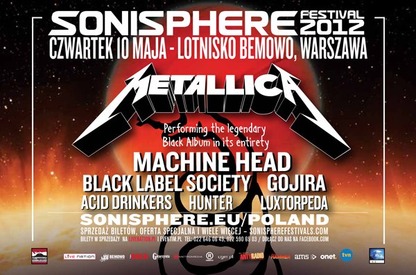 Sonisphere 2012 - Metallica, Machine Head, Acid Drinkers (Warszawa, Lotnisko Bemowo - 10.05.2012)