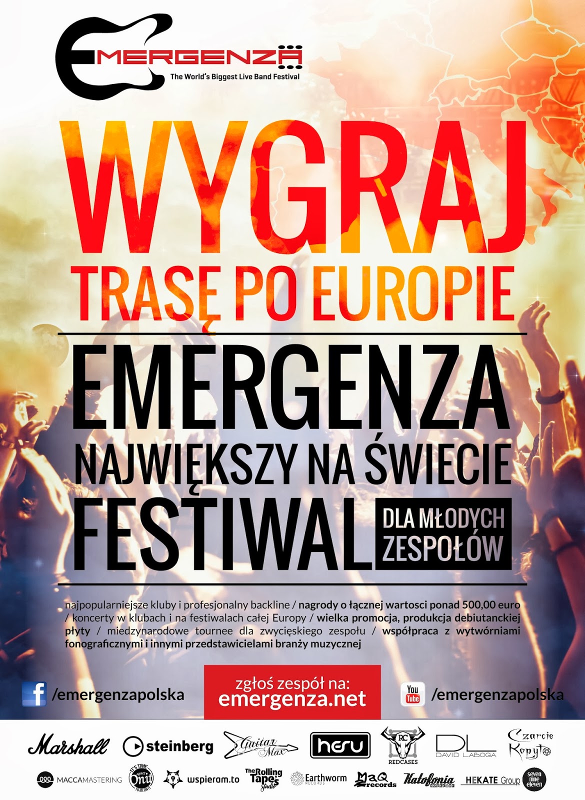 Nadchodzi muzyczna rewolucja!! Startuje trzecia edycja Emergenza Festival Polska!!