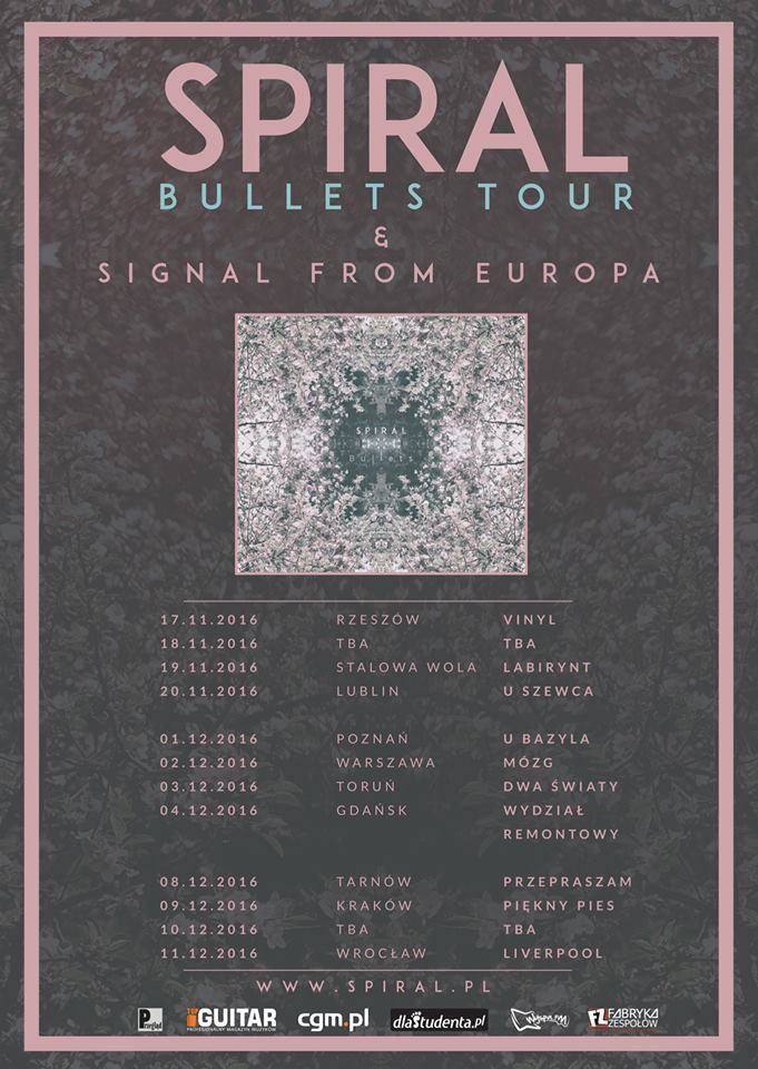 Bullets Tour: Spiral & Signal From Europa, Adrian Leverkuhn (Toruń, Dwa Światy, 03.12.2016)
