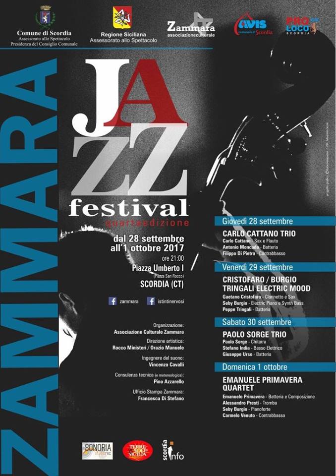 IV Zammara Jazz Festival (Centro di Aggregazione Giovanile, Scordia - 28.09-01.10.2017)