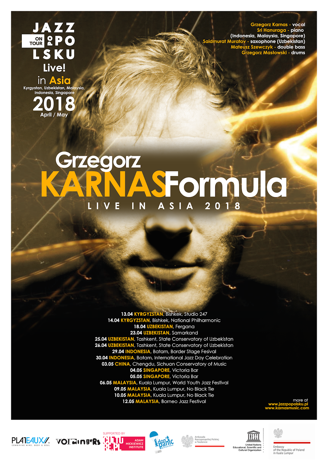 Grzegorz Karnas Formula na trasie koncertowej w Azji
